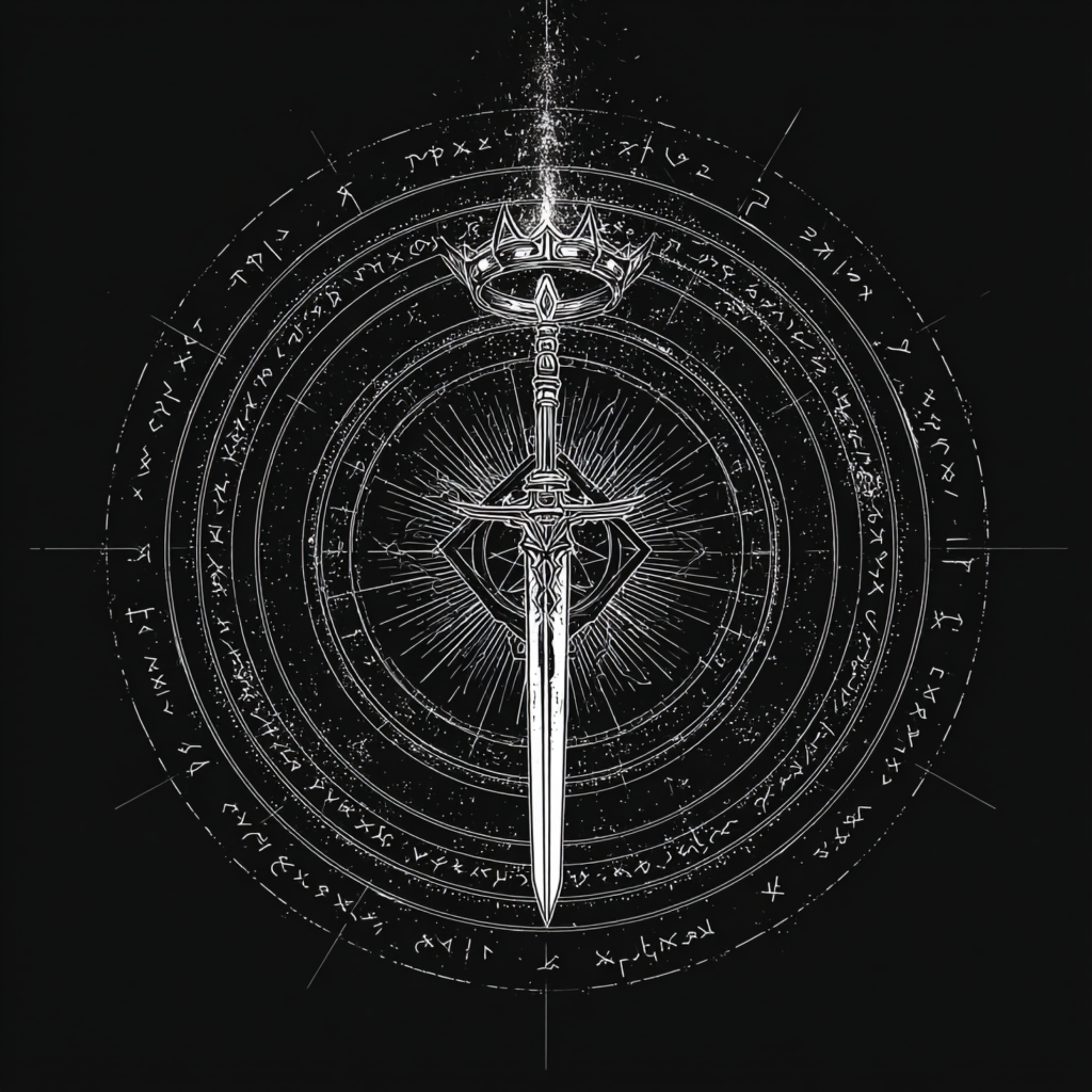 Tales of Sheol'gotha Logo: A sword crowned in a circle of runes