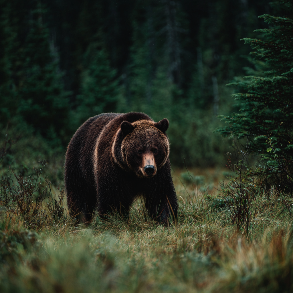 big brown bear in the forests of Ethelasia near the Silvercrest Champions' Guild