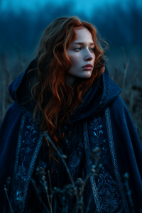 Rosie Ilverum - Silvercrest Champions' Guild Protagonist Portrait, Teenage Warrior in Misty Field of Emotional Turmoil