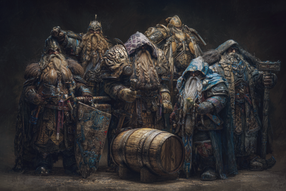 dwarves in their natural habitat